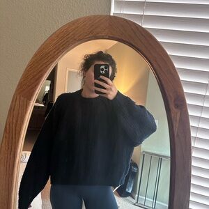 Madewell Boxy Navy Sweater - Size L